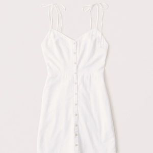 A&F White Cotton Mini Dress